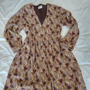 Frank & Oak Fall Floral Dress